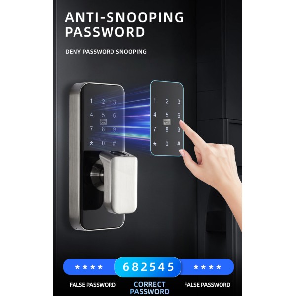 YAGU Smart Door Lock With TTLock APP or Tuya APP Remote Control Password Door Lock With WIFI or BLE