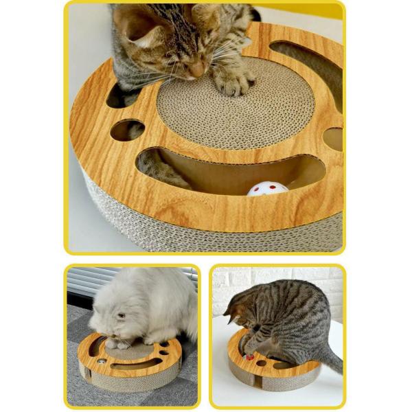Bola de juguete de gato de madera 5.5 * 33cm Estilo de lujo lindo para juego interactivo y entretenimiento