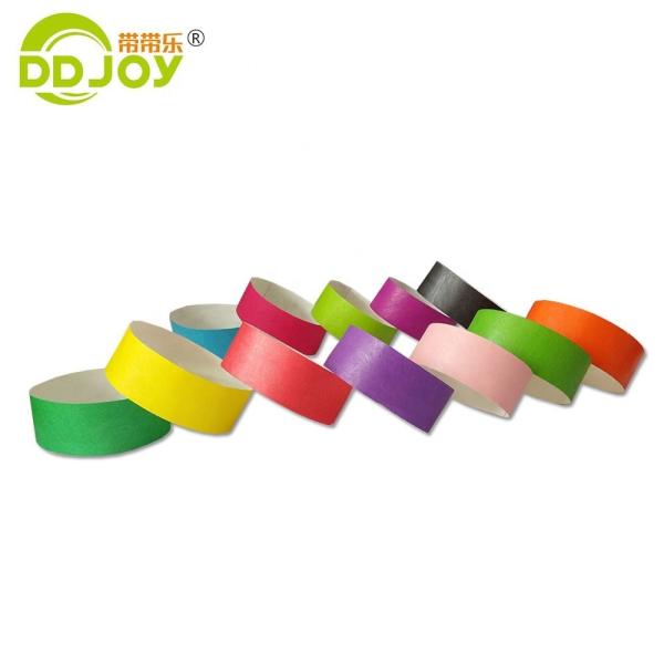 Customized Logo Waterproof Tyvek Paper Wristband for Christmas Decoration and Indoor
