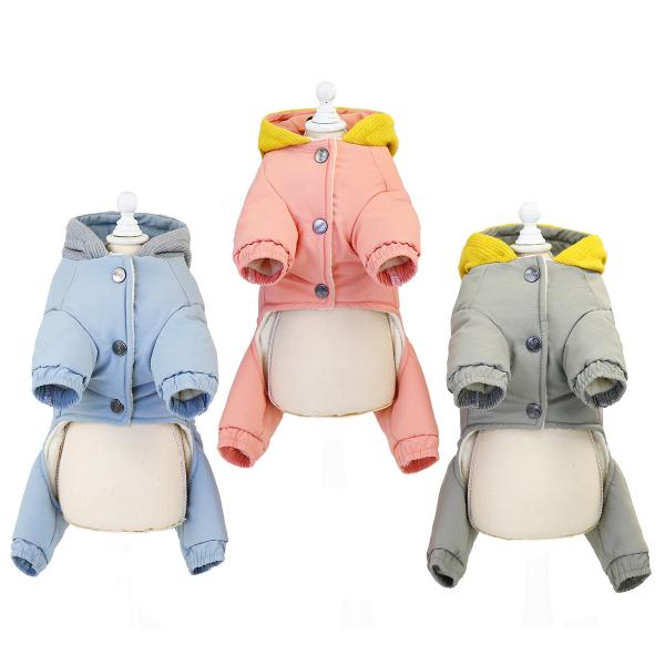 Taffeta Outdoor Winter Heavy Cute Warm Comfy Pets Hoodie Clothes ODM For Small Dogs