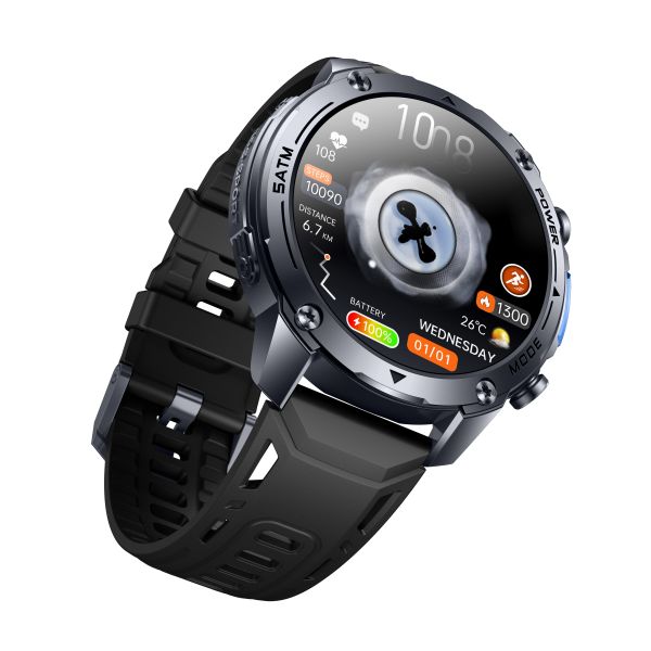 KW300 GPS Sport Smartwatch with AMOLED Display 5ATM Waterproof