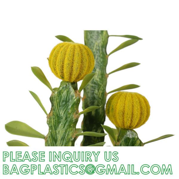 Artificial Succulent Plants - Realistic Artificial Flowering Cactus, Fake Succulent Plant Decor for Home Office