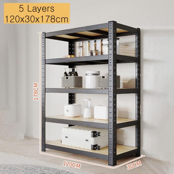 Storage Holders Racks Metal Rack Heavy Duty Shelving Unit for Garage Multifunctional Living Room Bookcase Rectangle