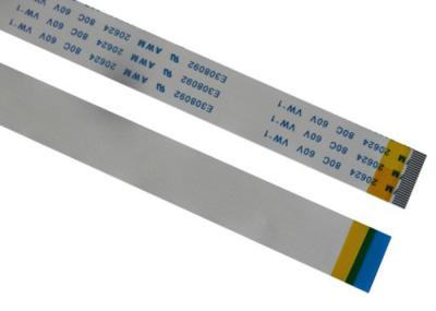 60V Voltage Flat Ribbon Cable Color Customized , 6 Pin Ribbon Cable PVC Insulation