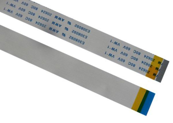 60V Voltage Flat Ribbon Cable Color Customized , 6 Pin Ribbon Cable PVC Insulation