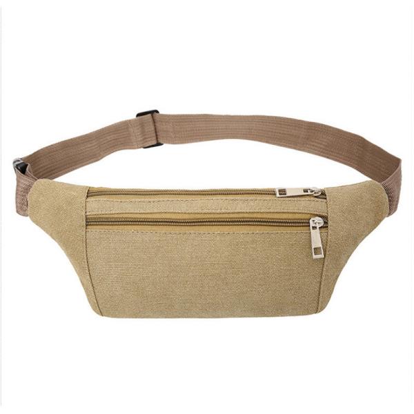 Large Capacity Canvas Waist Bag For Men Outdoor Leisure