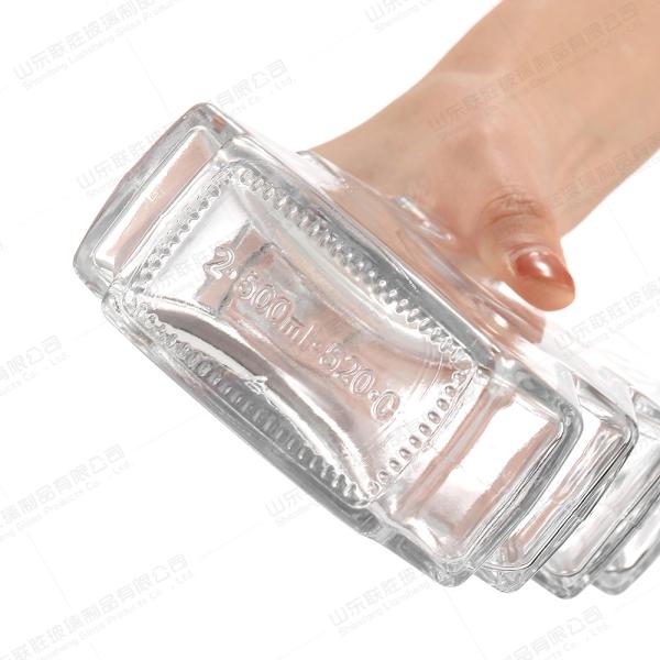 350 ml 500 ml 750 ml 1000 ml garrafas de vidro transparente com cortiça para forma de árvore de Natal
