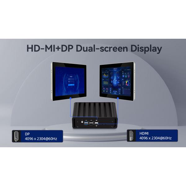 N100 Firewall Router Mini PC с четырьмя 2,5 Гбит / с LAN HDMI и DP для домашнего офиса