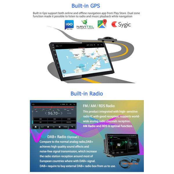10.1 дюймовый 2DIN Шнур WIFI IPS BT GPS Android 10 Автомобильное радио для VW Golf Sportsvan 2012-2017
