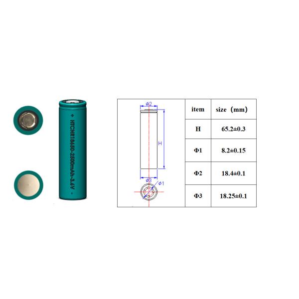 OEM ODM LiFePO4 Литийная батарея 18650 3.2V 3.7V 2500mah для электрических велосипедов для гольф-кошалок