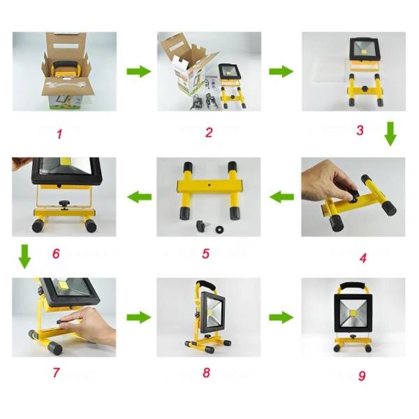 Водоустойчивая портативная лампа приведенная перезаряжаемые 10в 20в 30в 50в фар на открытом воздухе