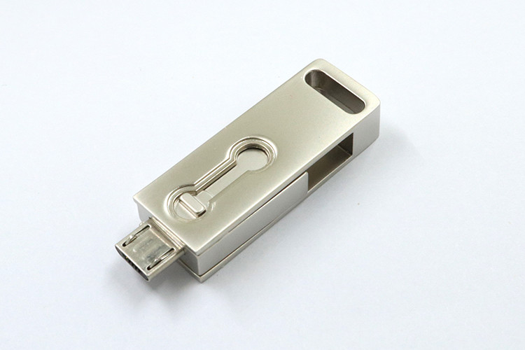Серебр логотипа лазера 2,0 привода 64GB 15MB/S USB OTG внезапных для андроида