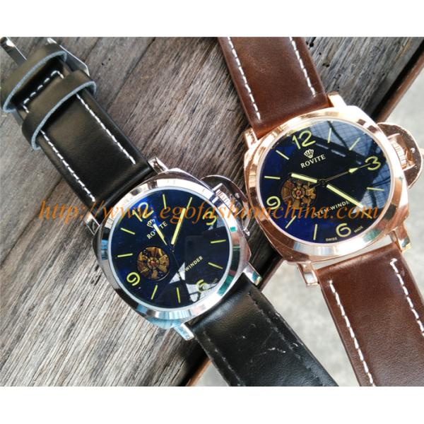 Top Brand WINNER Mechanical Movement Classic Watch Genuine Leather Strap Fashion Men Watch