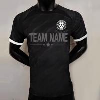 T-shirt de football de qualité Thaïlande noir