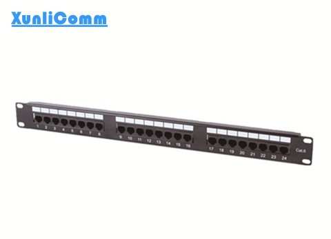 utp cat6 24 port 1u 19inch rj45 network patch panel