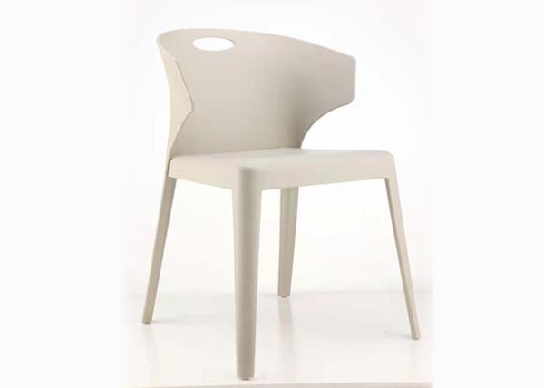 Non Slip No Foldable Indoor Plastic Chairs 45cm In Living Room