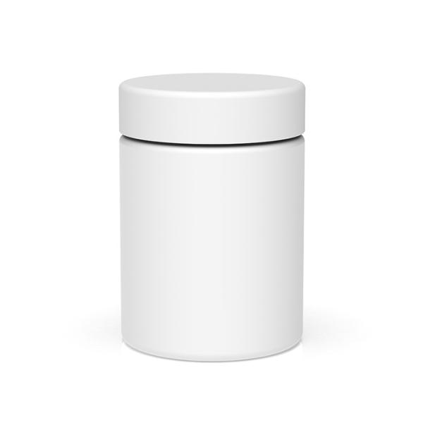 Крышки Кр герметичной матовой белой стеклянной банки на 3 унции с защитой от запаха стеклянной тары черные гладкие