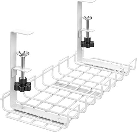 Home/Office Wire Organizer Tray Cable Management Box for Under Desk Cord Organization