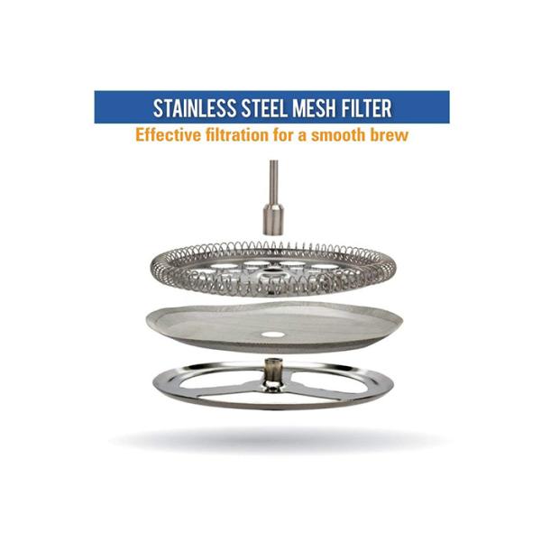 Matt Polish Portable French Press Coffee Pot / 17 Oz French Press Coffee Maker