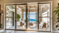 Puertas corredizas de cristal con marco de aluminio OEM Puertas corredizas de patio de aluminio insonorizadas