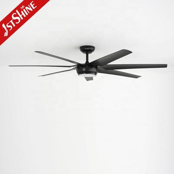 65 polegadas 7 ABS Black Blades LED ventilador de teto com controle remoto e iluminação multicolor