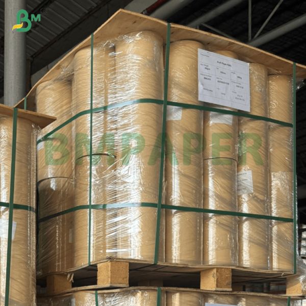 60-120g Moisture Resistant Brown Absorbent Kraft Paper For Breeding 