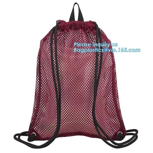 drawstring backpack kids mesh backpack manufacturer mesh net gift backpack,polyester drawstring outdoor cycling backpack