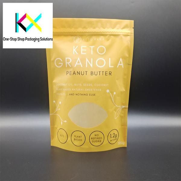 Customizable Plastic Pouch Food Packaging with Rotogravure Printing