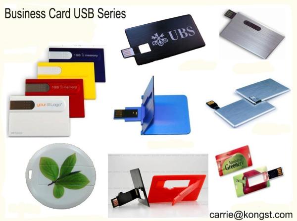 Kongst plastic business card usb 2.0/3.0 bulk wholesale