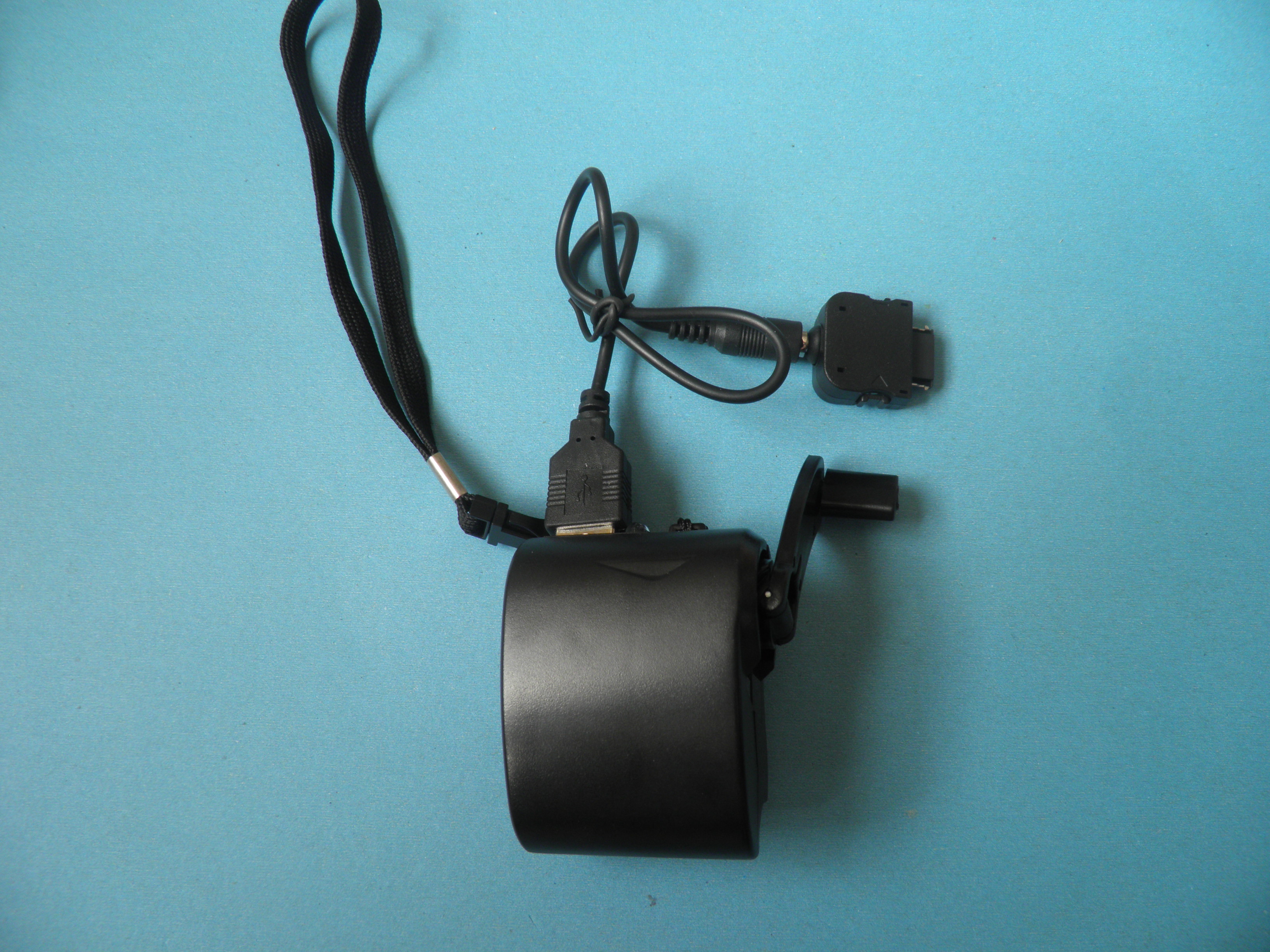 Portable USB Solar Hand Flashlight Charger With Amorphous Silicon Solar Panels