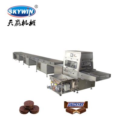 1000mm Multifunctional small Chocolate Coating Machine Equipped With Cooling Tunnel