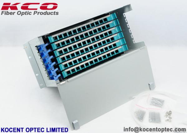 FC SC LC Patch Panel Fiber Optic Terminal Box Steel 72 Core Distribution Unit Durable