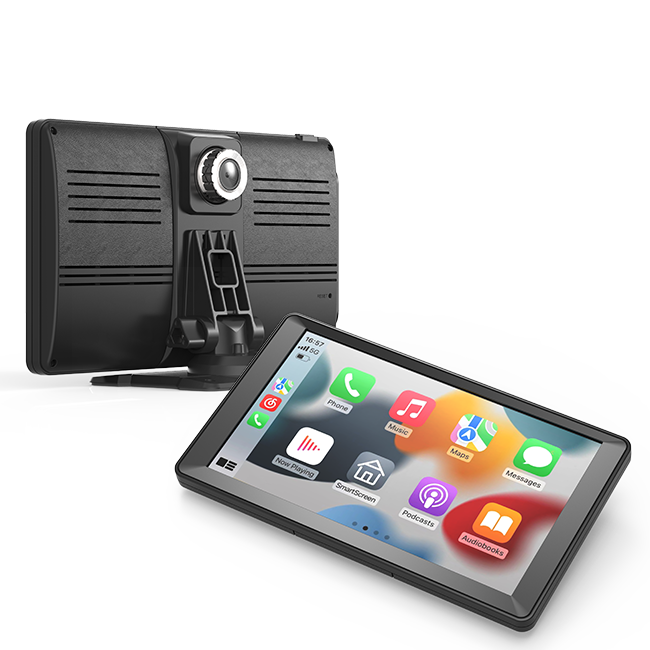 9 Inch IPS Touch Screen Portable Car Stereo Player 1080P With Wireless Apple CarPlay