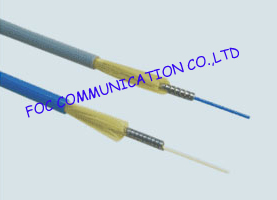 Single Mode Simplex 2.0mm Optical Fiber Cable , Ftth / Lan outdoor Armored Fiber Optic Cable