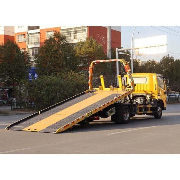 Dongfeng Rollback Tow Truck Mounted Crane Wrecker Flatbed Wheel Lift Car