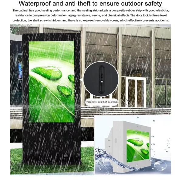 4G Outdoor Digital Display Advertising 55 Inch High Brightness Waterproof IP65