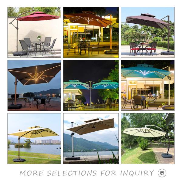 Hotel Outdoor Umbrella Customized Garden Parasol for Modern Outdoor Furniture