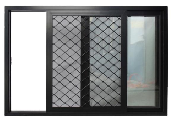 Customized Folding Screen Double Glazed Aluminum Windows with Stainless Steel Netting