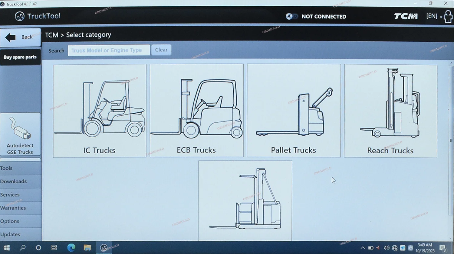 CF53 ноутбук TruckTool универсальный инструмент диагностики вилочной погрузки Подходит для Mitsubishi, ET, TCM, UNICARRIERS, ROCLA, NICHIYU