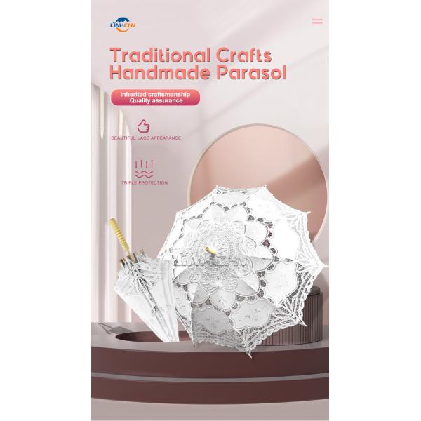 Professional personalised lace umbrella for women for promotional wedding party supplies