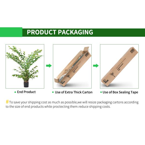 деревья ландшафта 170cm искусственные Fishtail украшение завода крытое никакой мочить