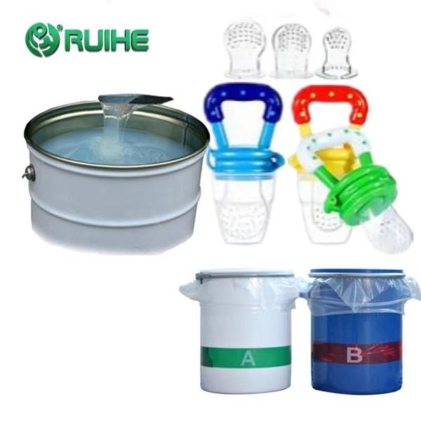Food Grade Transparent Liquid Silicone Rubber 1000-100000 Cps Viscosity -60℃ To 200℃ Temperature Resistance