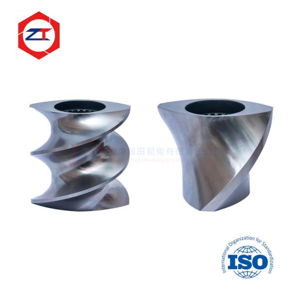 ​Corrosion-Resistant Twin Screw Elements Anti-Wear Nitride Coating, PVC/CPVC Extrusion OEM Fit for KraussMaffei