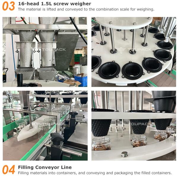 Fully Automatic Weighing Package Frozen Fish Chicken Turkey Beef Meatballs Packaging Machine  Meat Packing Machine for Ribs