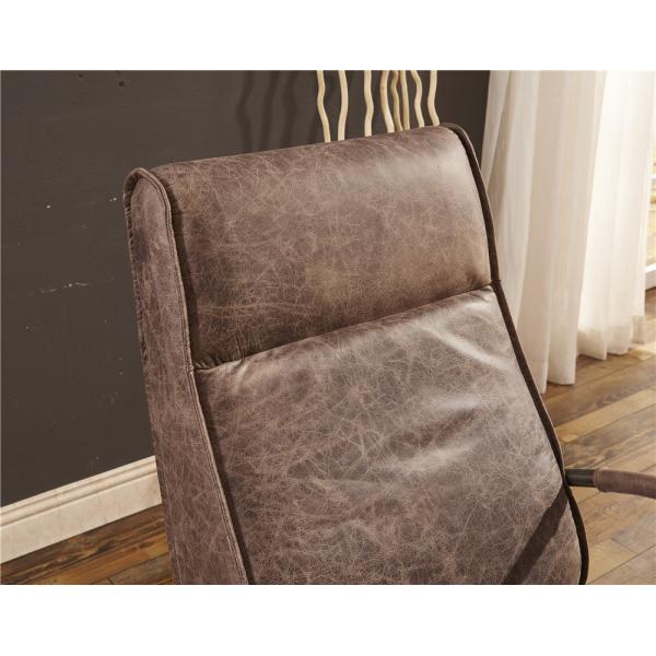 Super Soft Leather Leisure Chair Shakable Tilt Back High Density Sponge