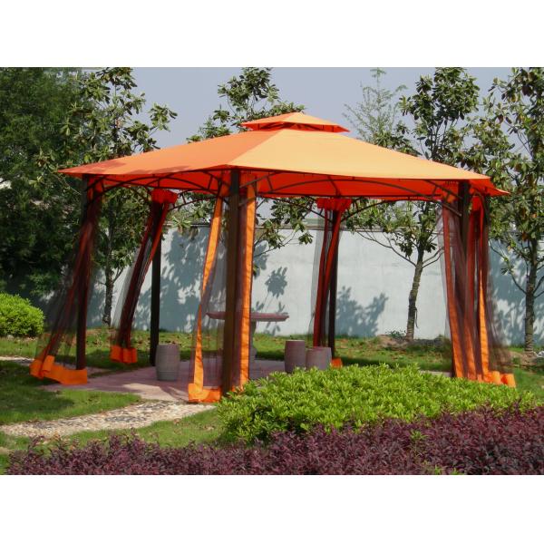 2.5*2.5*2.5M PVC Hexagonal Aluminum Canopy Gazebo Tent for Garden Outdoor Activities