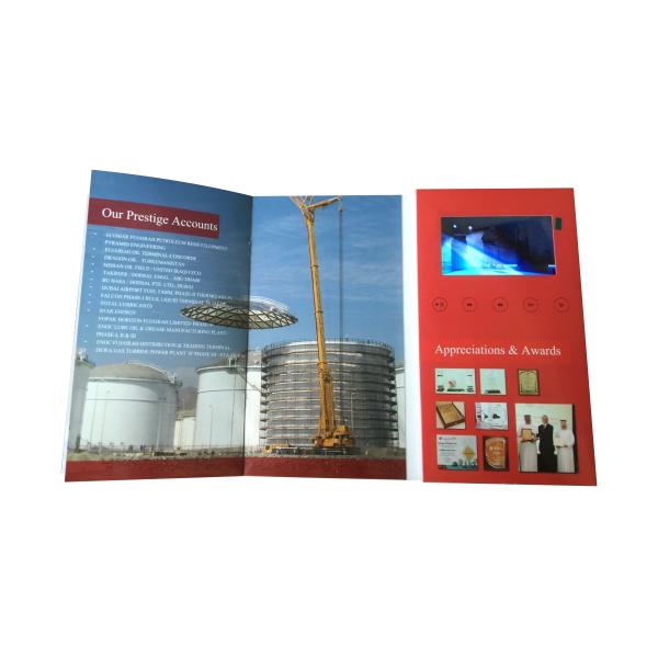 Customized Personalized Video Birthday Cards 4.3 Inch Advertising Convenient