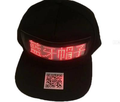 Flat Brim LED Light Up Baseball Cap AAA Battery Powered For Carnival