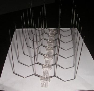 Stainless Steel Bird Deterrent Spikes anti roosting Stamping Bending Process