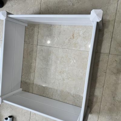 Modern PVC Planter Box Outdoor Garden Use for Flowers Herbs Vegetables